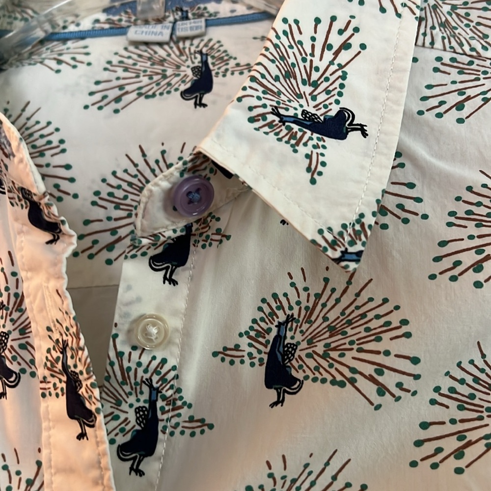 Boden peacock print shirt - Picture 9 of 9